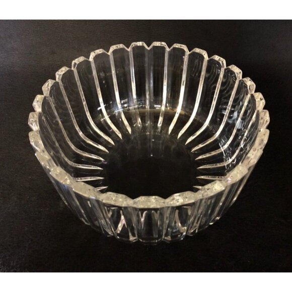 Mikasa Crystal High Point Serving Bowl Multi Sided Panels Giftware Box 1980s - Picture 3 of 10